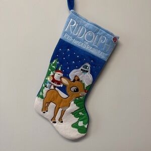 Rudolph The Red Nosed Reindeer Gemmy Holiday Christmas Stocking With Sound